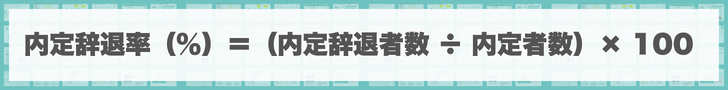 内定辞退率計算