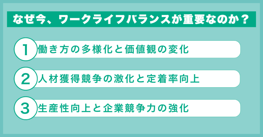 なぜ今、ワークライフバランスが重要なのか？